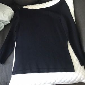 Black boatneck INC sweater size S